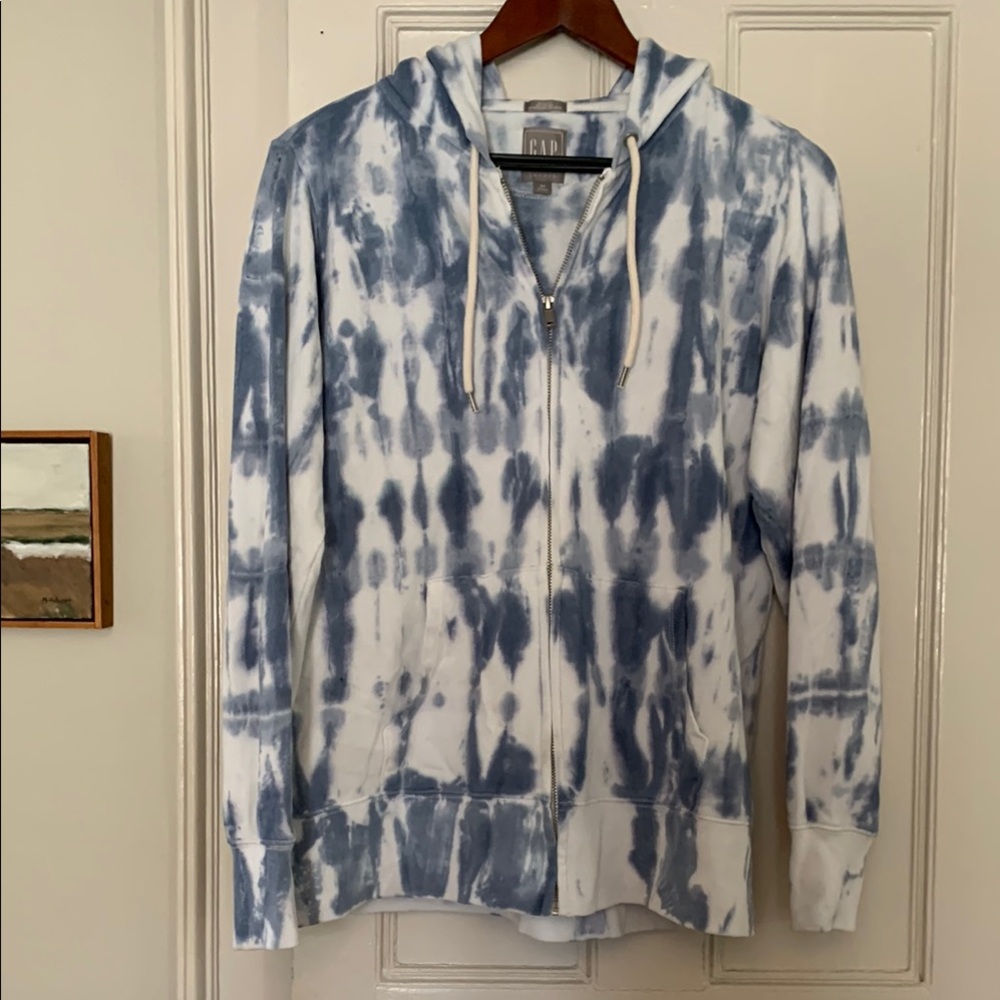 Gap size medium tie dye zip front hoodie